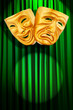 Theatre performance concept with masks
