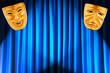 Theatre performance concept with masks