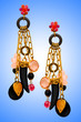 Jewellery concept with nice earrings