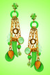 Jewellery concept with nice earrings