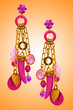Jewellery concept with nice earrings