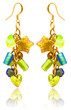 Jewellery and fashion concept with earrings