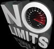 No Limits Speedometer Words Unlimited Potential