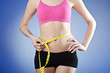 Young lady in dieting concept