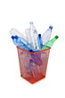 Plastic bottles in recycling concept Plastic bottles in recycling concept