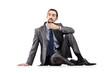 Businessman isolated on the white background
