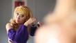 Hair styling.
