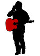 Acoustic guitarist man