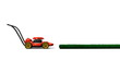 Lawnmower and grass