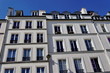Façades d'immeubles anciens parisiens. Façades d'immeubles anciens parisiens.