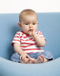 calm 8-month-old baby dreaming
