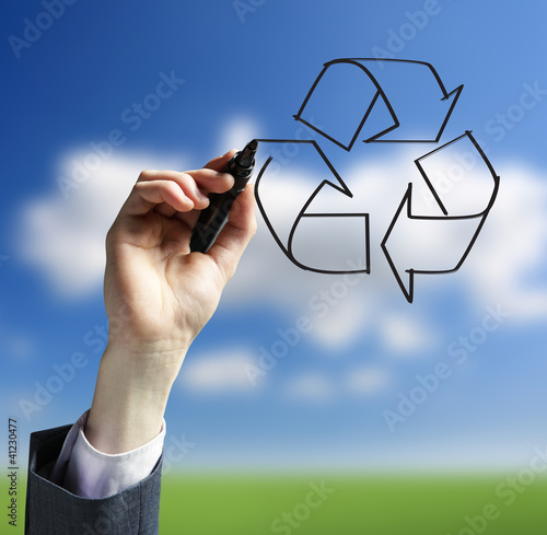 Photo: recycling logo recycling logo