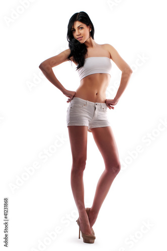 Photo: woman in shorts woman in shorts