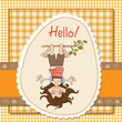 amused young girl standing with her head hanging down amused young girl standing with her head hanging down