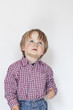 toddler looking up