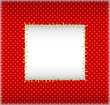 Polka dot stitched frame