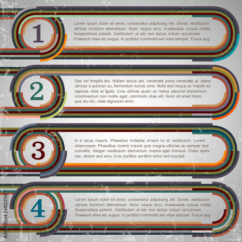 Vector: Retro design template Retro design template