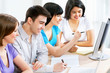 Happy students