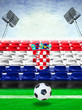 Croatia Flag Pattern on Seat Croatia Flag Pattern on Seat