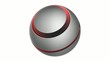 rotating business logo red - loop