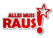 Sticker alles muss raus