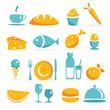 Vektor: Food icons, vector illustration Food icons, vector illustration