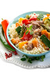 cous cous with meat  and vegetables