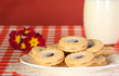 jam and cream biscuits