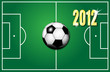 Vektor: Fußball 2012 Fußball 2012