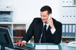 erfolgreicher manager am arbeitsplatz