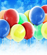 Foto: Celebration Party Balloon Background Celebration Party Balloon Background