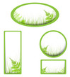 banners with grass