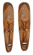 Wooden brown ritual mask