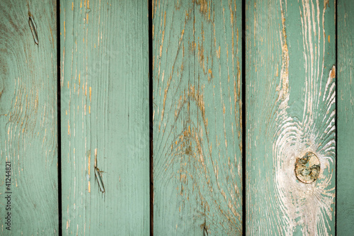 Photo: The old planks with peeling paint The old planks with peeling paint