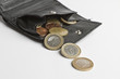 loose cash falling out of wallet