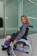 Businesswoman in a wheelchair
