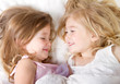 Girls in bed having a sleep-over