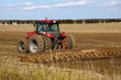 Tractor cultivated field