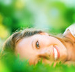 Spring Girl in Green Grass Spring Girl in Green Grass