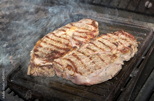 Photo: meat on the grill meat on the grill