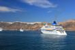 Santorini view (Greece) - travel background Santorini view (Greece) - travel background