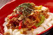 udon noodles with beef tendon stew
