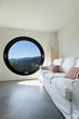 beautiful modern house in cement ,room with large porthole beautiful modern house in cement ,room with large porthole