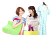 Beautiful shopping women. Portrait of asian women.