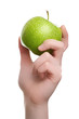 Granny Smith Apple with Hand