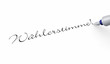 Stift Konzept - Wählerstimme!