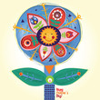 Vector: Hand-drawn flower design Hand-drawn flower design