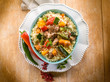 cous cous with meat  and vegetables