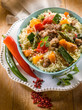 cous cous with meat  and vegetables