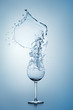 Photo: Water Splash in Wine Glass. Water Splash in Wine Glass.
